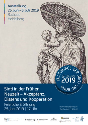 Plakat der Ausstellung "Sinti in der Frühen Neuzeit - Akteptanz, Dissens und Kooperation"
