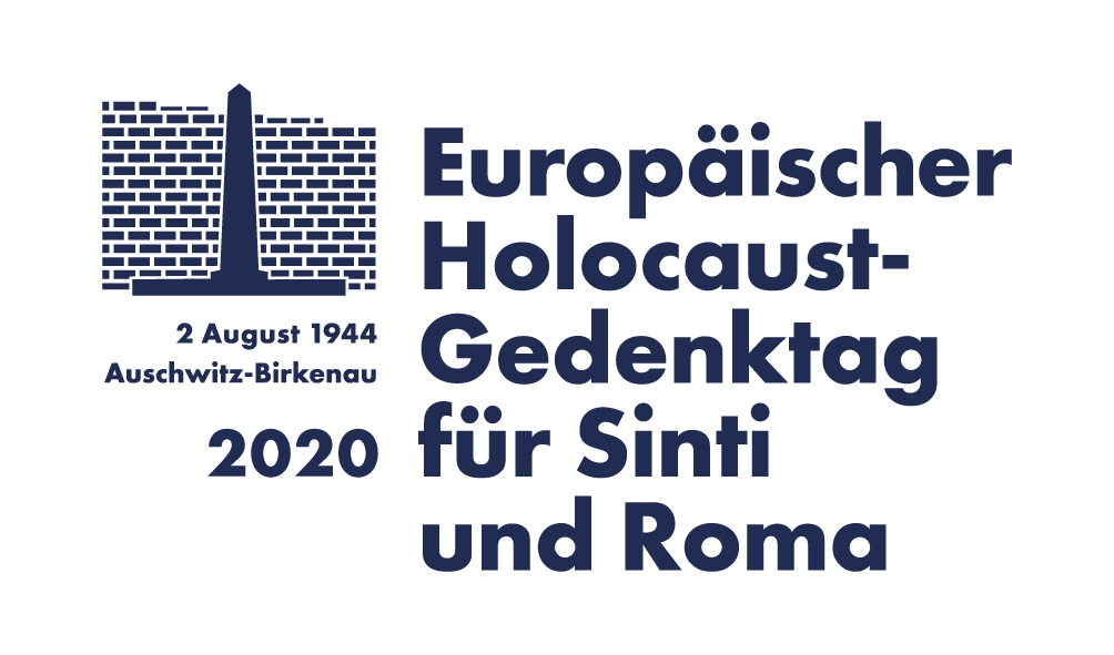 Logo Europäischer Holocaust-Gedenktag für Sinti und Roma 2020