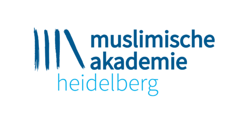 Logo Muslimische Akademie Heidelberg als Wortmarke in verschiedenen Blautönen.