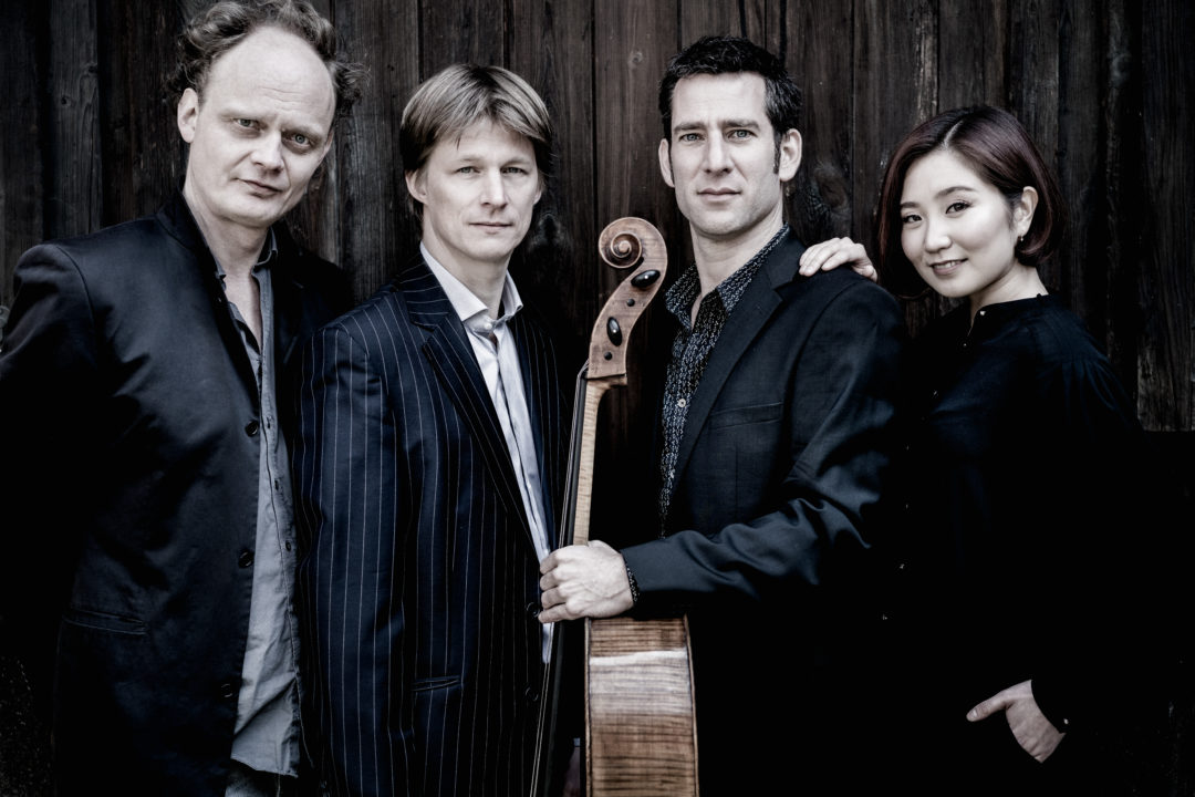 Mitglieder des Hugo Wolf Quartetts. Von links: Régis Bringolf, Sebastian Gürtler, Florian Berner, Subin Lee.