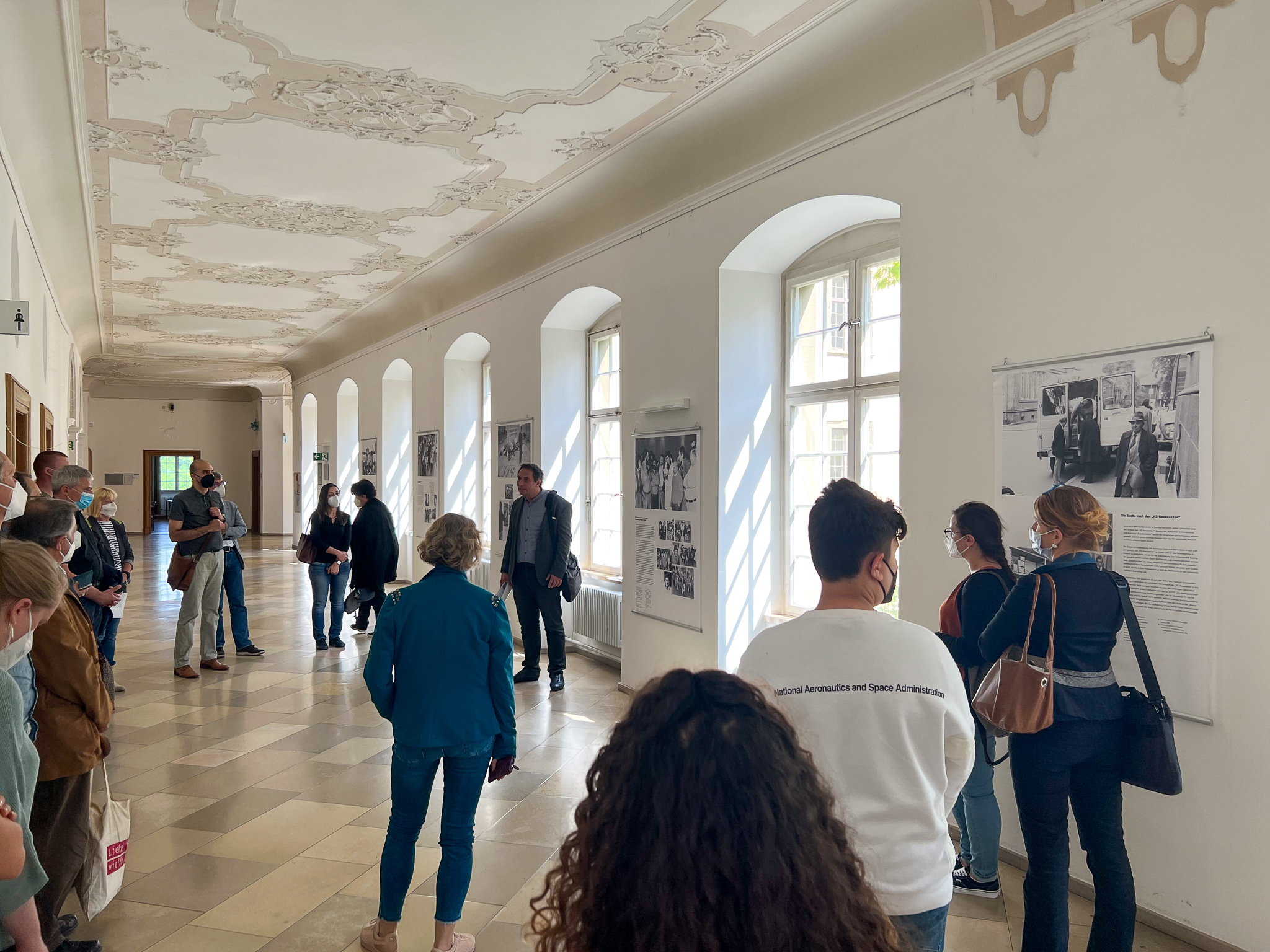Blick in die Räumlichkeiten der PH Weingarten mit der Ausstellung zu 45 Bürgerrechtsarbeit